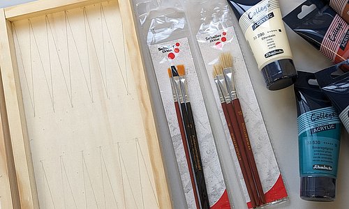 Materialien zum selberbauen von Backgammon Spielbrett