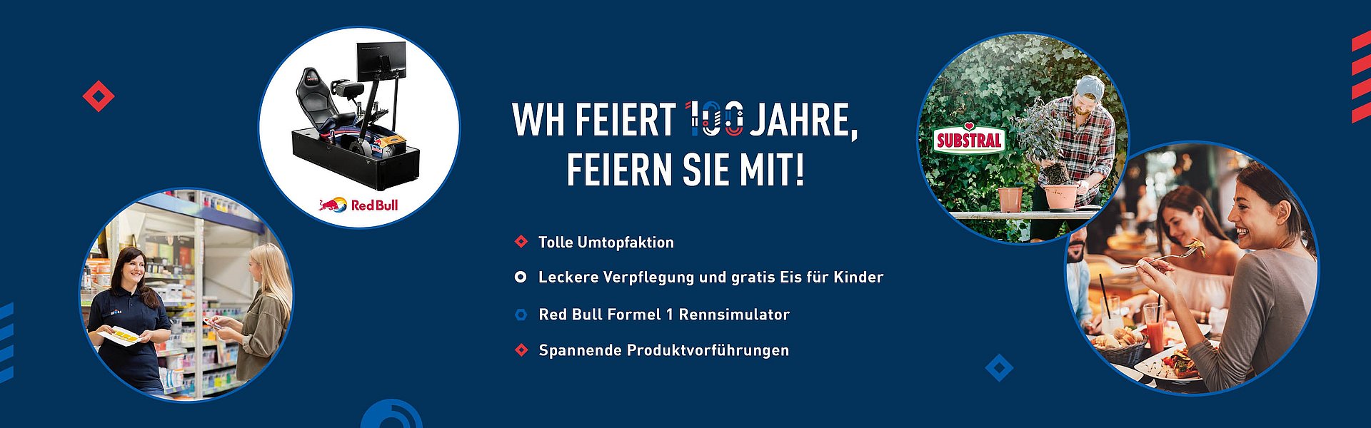 Baumarkt-Filialfeiern 100 WH