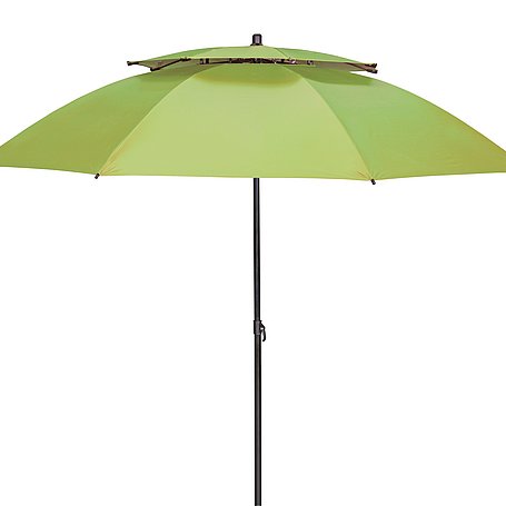 grüner Sonnenschirm