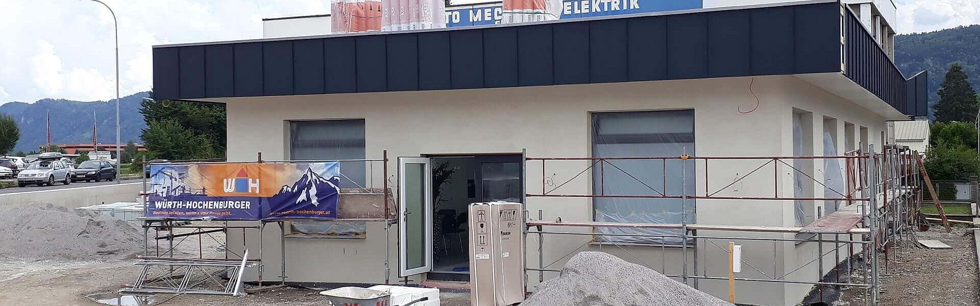 Ein Firmengebäude wird umgebaut und Wohneinheit geschaffen