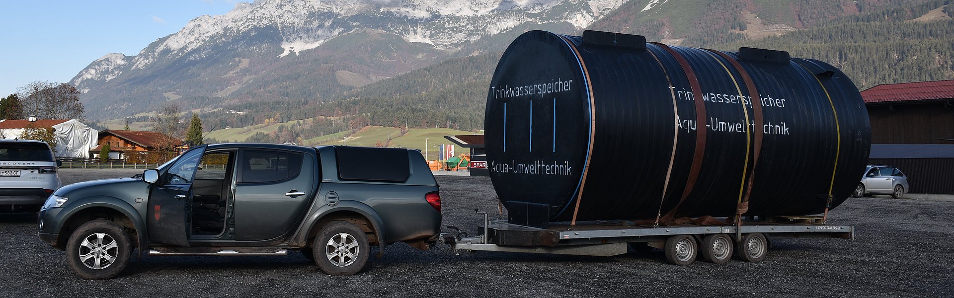 Tiefbauprojekt Wasserversorgung Hochbehälter