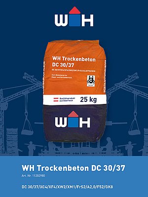 WH Trockenbeton 25 kg Datenblatt