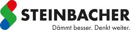 Logo Steinbacher in schwarz, rot und blau